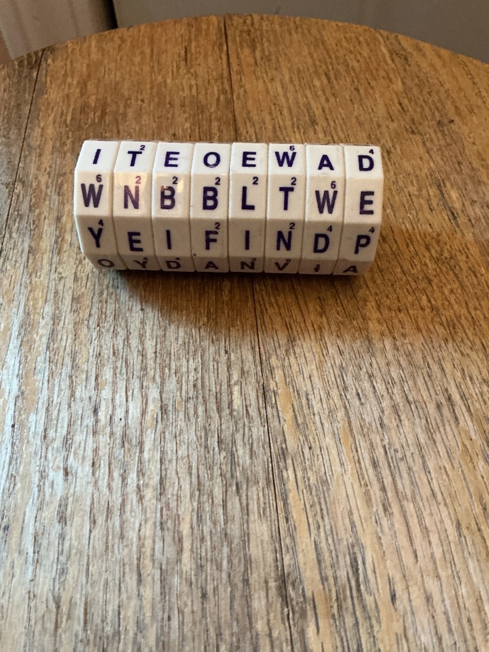 Word Spin Scramble, 1995 Hand Held Family Game By Geospace Magnetics Wheel